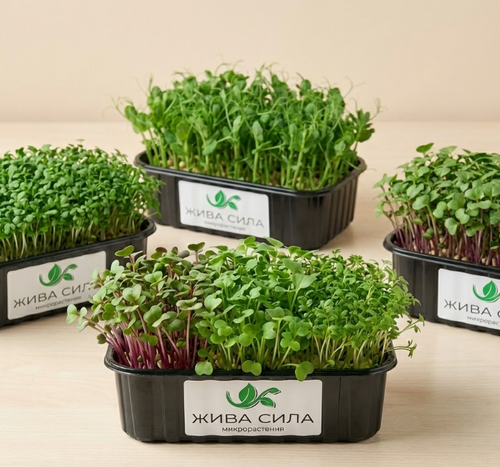 4 бр. - 1хМикс, 1хРепичка, 1хКрес, 1хРукола